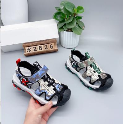 China Anti-Smell OEM and ODM Accept Custom Logo Kids Summer Beach Children Boy Sandals Closed Toe Casual Sport Sandals for sale