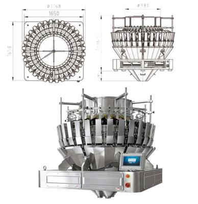 China Pesador principal de Multihead de la balanza 10 automáticos de la empaquetadora en venta