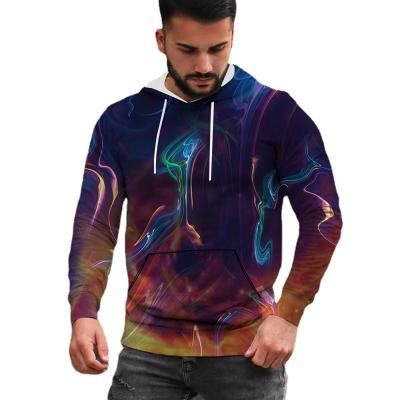 China Anti-wrinkle high fashion clothing for men loose hoodies printing 3d sweatshirt hoodies men pullover gym hoodie men streetwear for sale