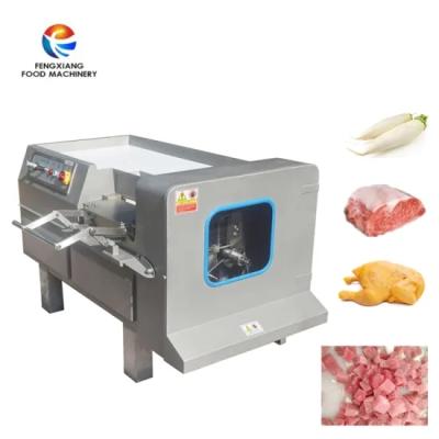 China FX-350 Frozen Meat Cutter Three-dimensional Cube Meat Cube Dicing Frozen Slicer Cut Fish Flesh Cutting Machine for sale