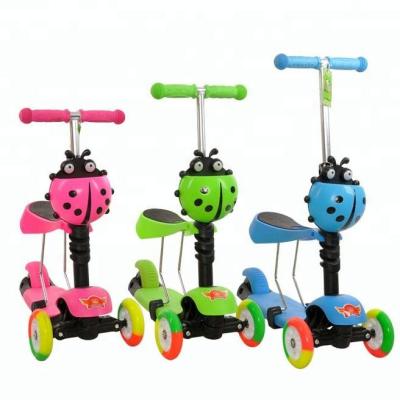 China 3 in 1 child scooter 4in1 cartoon kids scooter/easy to play low cost baby scooter/kids scooter with EN71 for sale