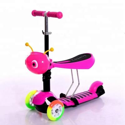 China 3 in1 child scooter 2018 new products pedal wing scooter three wheels children scooter baby speed scooter for sale