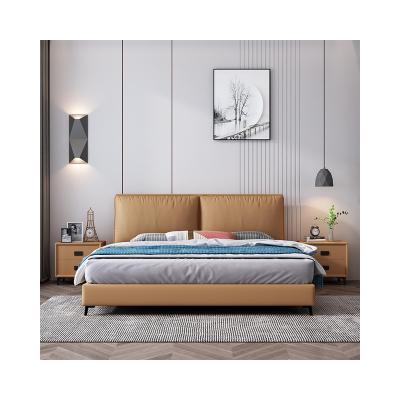 China Removable Cover Modern Soft Bed Frame Set Room Furniture Set Luxury Unique Fabric Slatted King Size Upholstered Bed With Frame for sale