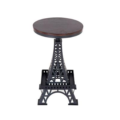 China Wholesale Commercial Vintage Cafe Tea Shop Design Modern High-Leg Bar Wooden Black Chair Hot-selling for sale