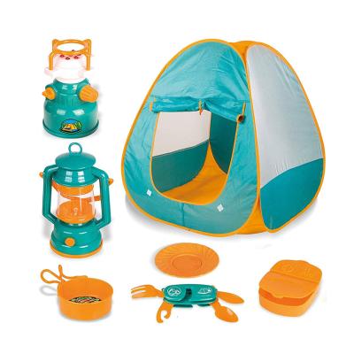 China Sports Toy Kid Pop Up Play Tent With Outdoor Camping Toys Camp Tool Kit Toy for sale