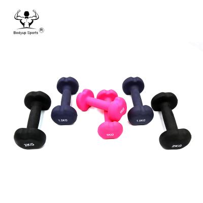 China Universal Apple Shape Women Use Vinyl PVC Neoprene Dipping Dumbbell For Sale for sale