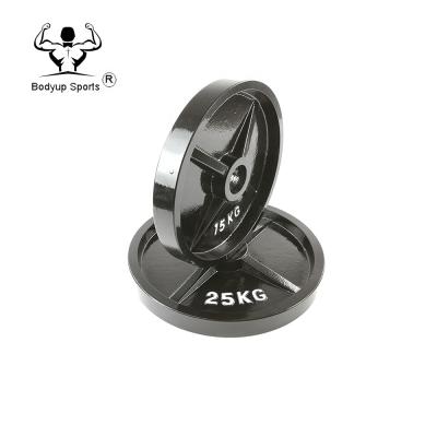 China Gym Exercise Training Weightlifting Black Harmmertone Weight Cycling Plates for sale