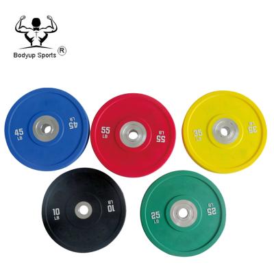 China PU Bumper Plates Crossfit Barbell PU Weightlifting Bumper Plate for sale