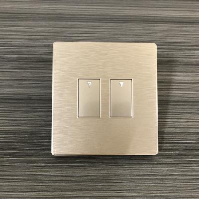 China 2018 New Design Wall Switch Socket Two Strip 86*86 for sale