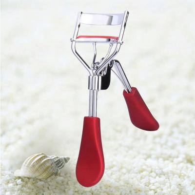 China Other Mascara Muffle Lash Curler Eyelash Curler Logo Curling Soft Handle for sale