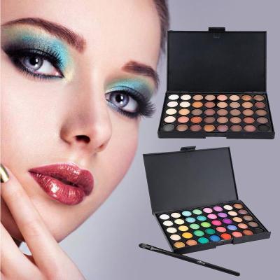 China Other Eyes 40 Colors Matte Eyeshadow Palette With Brush Salon Use Makeup Glitter Shadow for sale