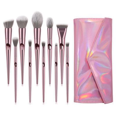 China Angular Blush Makeup Brush 10pcs Cosmetic Brushes Hottest New Cosmetic Brushes for sale