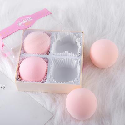 China Soft To Touch Mini Latex 4pcs Beauty Sponge Mini Puff Marshmallow Set Cosmetic Blender Free Extra Soft Beauty Sponge for sale