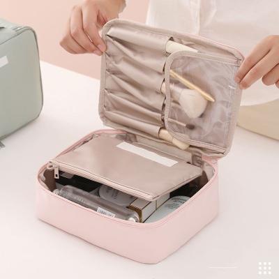 China Makeup Organizer and Tools Makeup Bag for Female Women Toiletries Organizer Waterproof Travel Up Storage Pocket Portable Cosm Large Capacity for sale