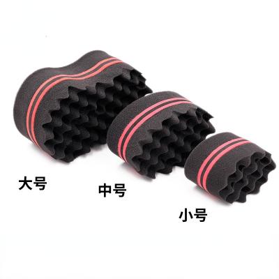 China skin-friendly twist sponge for men wholesale Barber Twist Curl Brush Sponge Magic Color Hair Sponge dread lock for sale