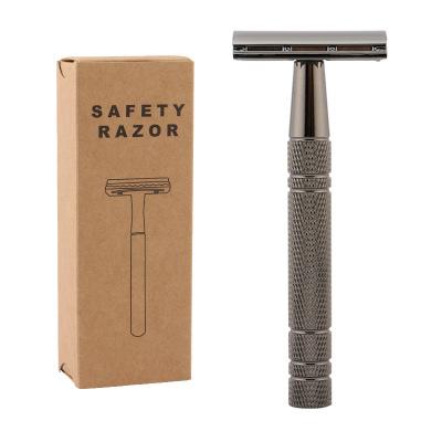 China Twin Blade Men's Manual Safety Double Sided Barber Shaving Razor for sale