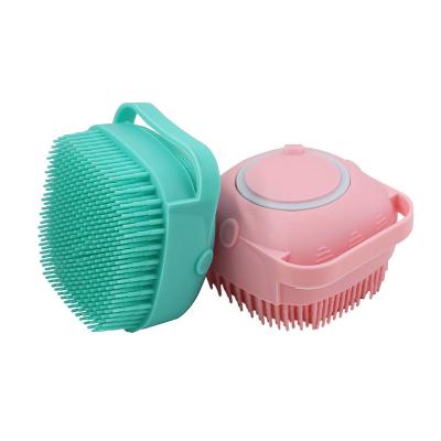 China All Natural Silicone Body Wash Bath Head Soft Silicone Shower Brush For Baby Massage Square Silicone Bath Brush for sale