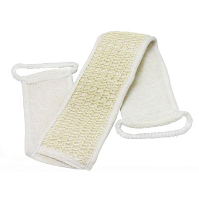 China EXFOLIATING Soft Exfoliating Scrubber Loofah Back Strap Natural Bath Sweep Back Shower Massage Spa Scrub Sponge for sale