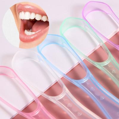 China Double Sided Silicone Tongue Scraper Hygiene Bad Breath Remover Brush Health Care Tool Effectively for sale