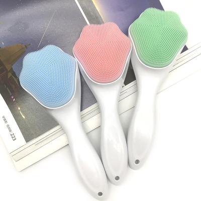 China Other Cat Shape Silicone Facial Cleansing Exfoliating Brush Cat Claw Facial Brush Pad for sale