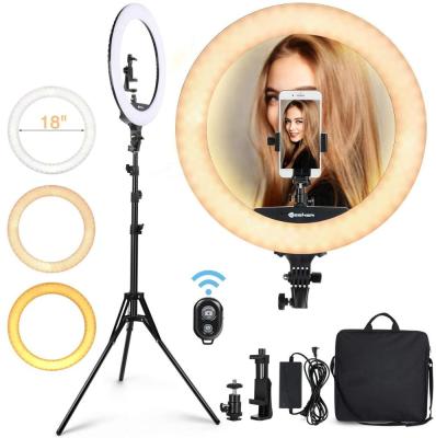 China Blogger Vlogging Kit Studio Photography Light 19 inch LED Ring Light Beauty Makeup Lamp Youtube for sale