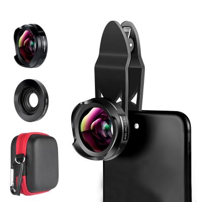 China 2018 portable HD mobile phone camera china lower prices extra wide angle 2 lens in 1 kit for infinix mobile phones for sale