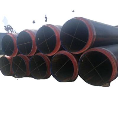 China Pipe BS EN253 DN150mm Liquid Standard PU Foam Insulated HDPE Pipe Jacket Prefab Heat Insulation pe insulated water pipe for sale