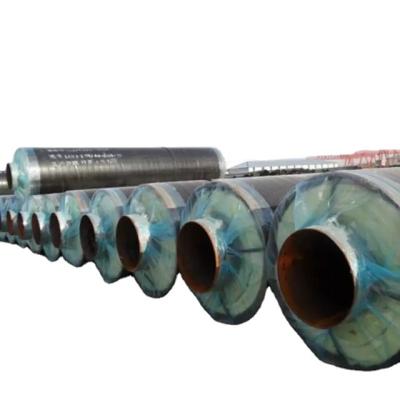 China Liquid Pipe Manufacturer Tianjin Underground Direct Buried Heat Insulation Pre Insulated Steel Pipe For Hot Water Pipeline for sale