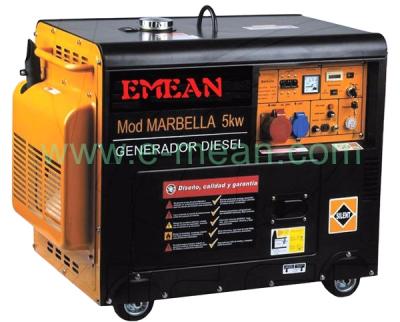 China Good price 5kva 4kw single phase silent diesel generator ED5000LE for sale