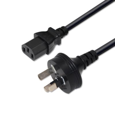 China Direct TV Australia H05vv-f 3g0.75mm2 Home Appliance Cables IEC 320 Cable Connector C13 Desktop Power Cord for sale