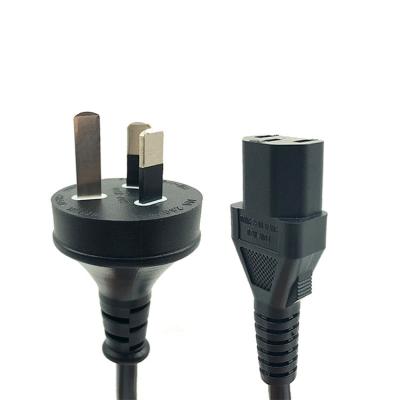 China Home Appliance 10a 250v Au Australia Saa Standard Approved Power Cord 2 Pin Electric Plug AC Wire Extension Cable for sale