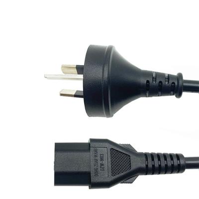 China Home Appliance Black 2 Pin Plug Type I AC Cord As3112 Australian Saa Australian IEC 320 C7 10a 250v 1.5m 1.5m for sale