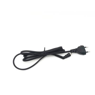 China Consumer Electronics Manufacturer Direct Sale Custom Professional Length 2 Pin Plug Extension Power Cable Cord for sale