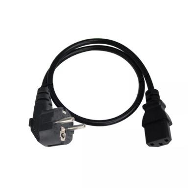 China Consumer Electronics Hot Selling White Pure Copper Cord Or Customized Black Color PVC Jacket High Quality 3 Prong AC Power Cord for sale