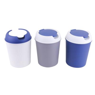 China Table Mini Dust Bin Office Sustainable Dustbin Plastic OEM Waste Bins Waste Bins Container With Lid for sale