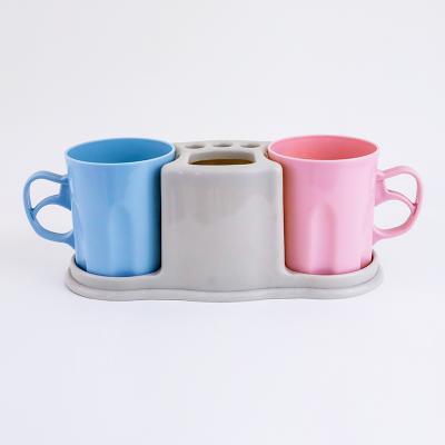 China Sustainable Fashion Plastic Travel Hotel Cup Tool Home Tooth Brushing Mug for sale