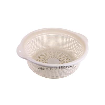 China Sustainable Plastic Basket Kitchen Vegetable Storage Washing Baskets for sale