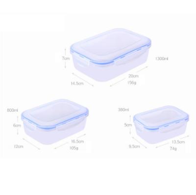 China Wholesale Viable Transparent Plastic Organizer PP Food Bins Clear Plastic Storage Box for sale