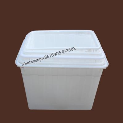 China Stackable Solid Box Packaging Box Durable Plastic Live Fish Crate for sale