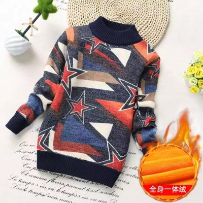 China 2020 Sustainable Print Children's Warm Sweater For Boys Girls Coat Soft Sweater Long Sleeve Autumn Children's Sweaters New for sale