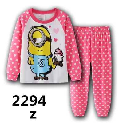 China 2020 QUICK DRY pajamas set for autumn children's clothing home cartoon sleeve baby sleepwear suit long for sale