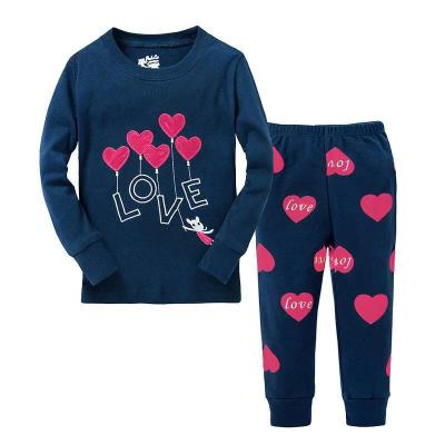 China QUICK DRY Autumn Winter Children Long Sleeve Pajamas Kids Sleepwear Sets Lovely Thin Cartoon Pajamas Sets for sale