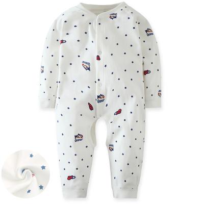 China Wholesale Comfortable Breathble Babies Jumpsuit Clothes Cotton Long Sleeve Newborn Baby Rompers Wholesale Baby Clothes for sale