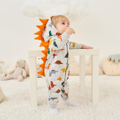 China Cartoon Kids Dinosaur Pajamas Long Sleeve Baby Onesie Animal Costume Romper For Winter Autumn Jumpsuit Toddlers Cosplay Outfit Boy Girl for sale