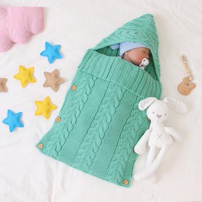 China Breathable Newborn Baby Sleeping Bags Envelope Baby Summer Organic Cotton Knitted Sleeping Bag for sale