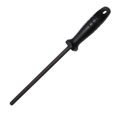 China Sustainable Impact-Resistant Black ceramic knife sharpener rod for sale