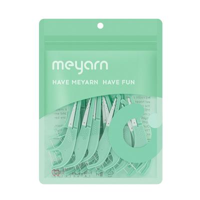 China Swallow-tail Patent Multifunctional Meyarn Floss Orthodontic Unique Hot Sale Eco-friendly for sale