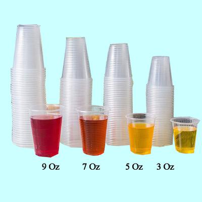 China 3oz single wall disposable clear plastic cup small plastic cuos for water juice coffee for family party office for sale