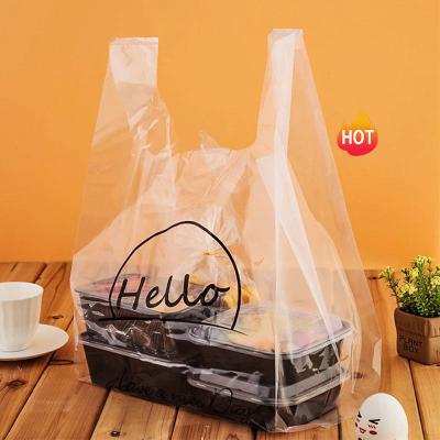 China Customized Eco-Friendly Customized Recyclable Quality Plastic Pouch Gift Transparent Plastic Transparent Luxury Bags For Bread Food Clothes Shopping Gift for sale