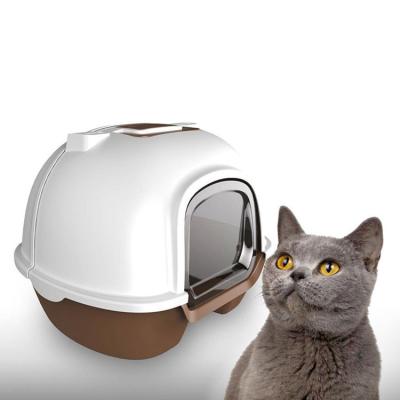 China Large Space Viable Hot Selling Cat Litter Box Fully Enclosed Anti-splash Indoor Cat Toilet for sale